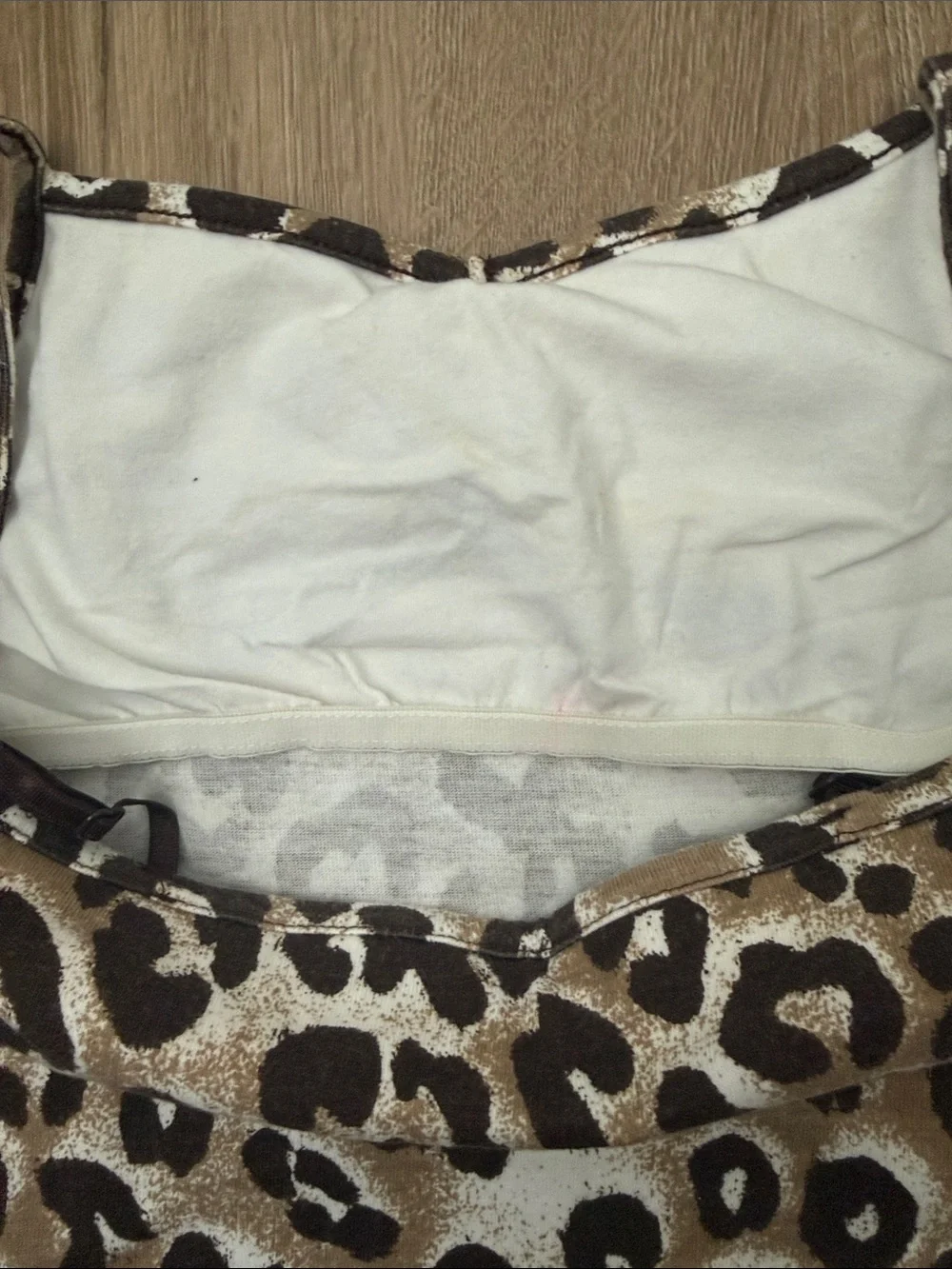 Justice Leopard Print Ruffle Cami Tank Top - Brown, Size 10